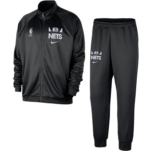 Nike NBA Brooklyn Nets Club Courtside Tracksuit Black - Pánske - Set 66360277