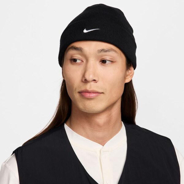 Nike Terra Swoosh Beanie Black - Unisex - Čapica Nike - Čierne - 66360780