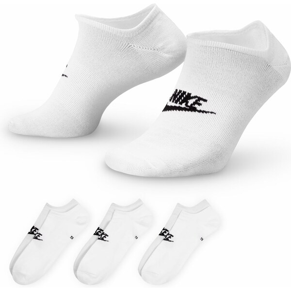 Nike Sportswear Everyday Essential No-Show 3-Pack Socks White - Unisex 66360818