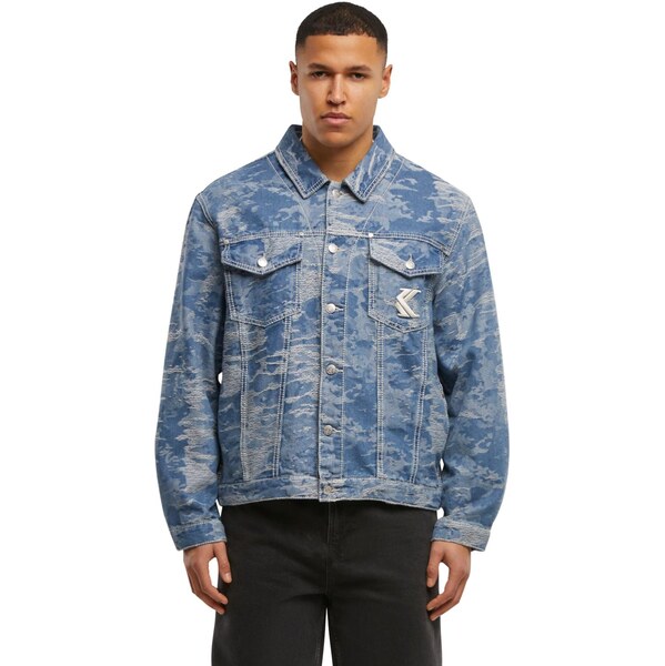 Karl Kani Og K Distress Camo Os Denim Jacket - Pánske - Bunda Karl 66360842
