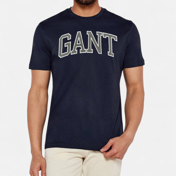 Pánské modré triko Gant 56407 65391062