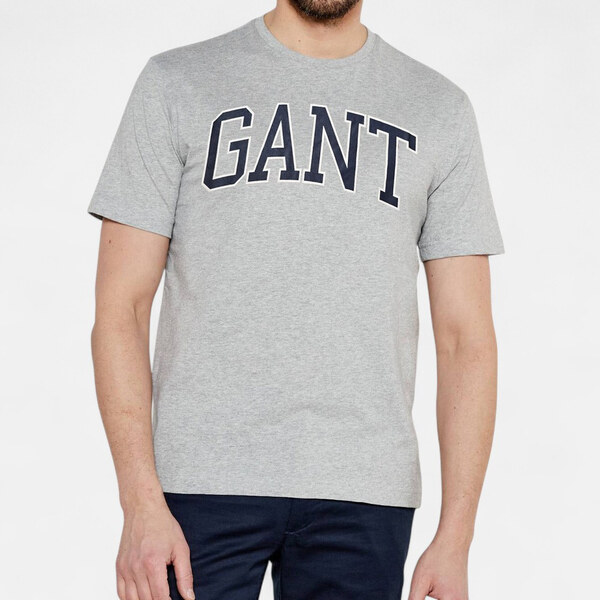 Pánské šedé triko Gant 56409 65391064