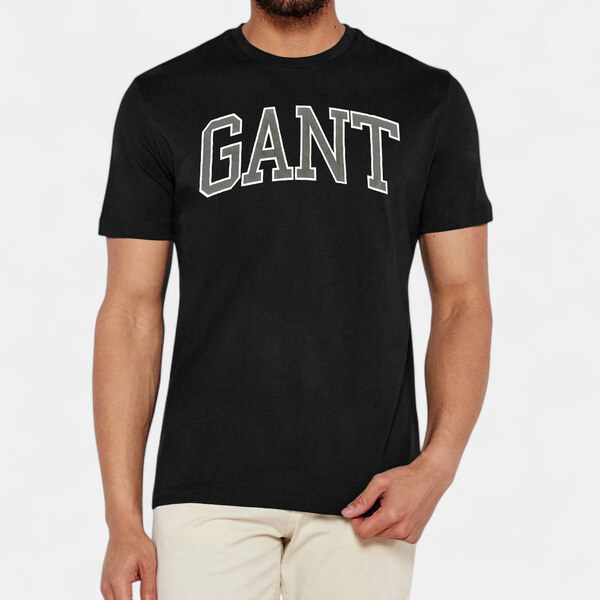 Pánské černé triko Gant 56410 65391065