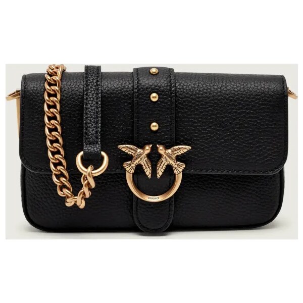 Pinko Kožená crossbody kabelka LOVE ONE SLOUCHY BABY BOTTALAT 65364183