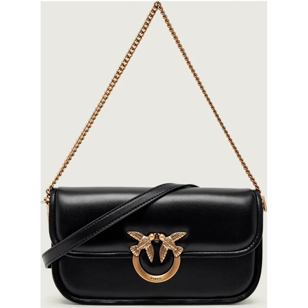 Pinko Kožená kabelka na rameno LOVE BOX 65361288