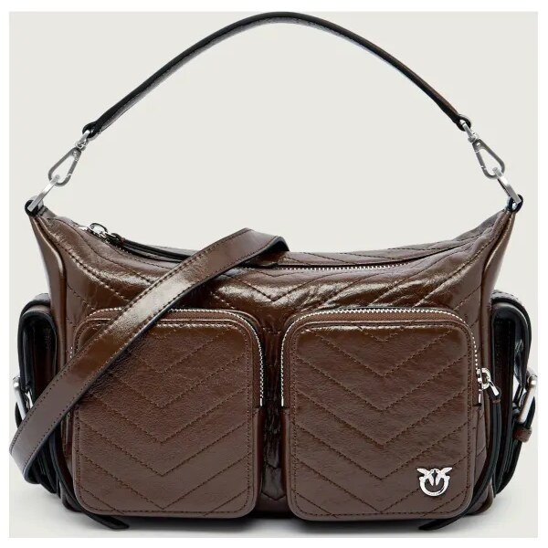 Pinko Kožená kabelka na rameno CARGO 65364186