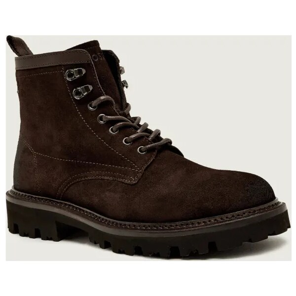 BOSS BLACK Šnurovacie topánky Julyo_Halb_sdlt | semiš 65361290