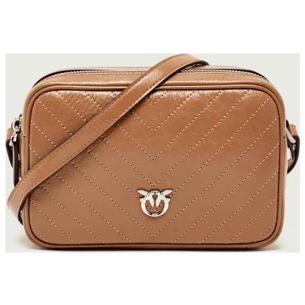 Pinko Kožená crossbody kabelka CARRIE 65331398