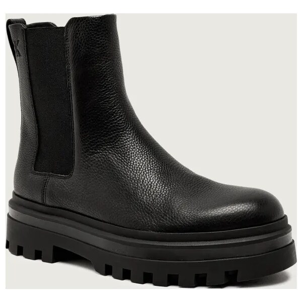 Calvin Klein Kožené jazdecké topánky LUGGED CHELSEA 65349456