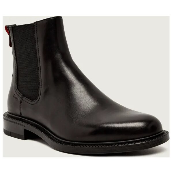 HUGO Kožené jazdecké topánky Lysander_cheb_lt 65319019