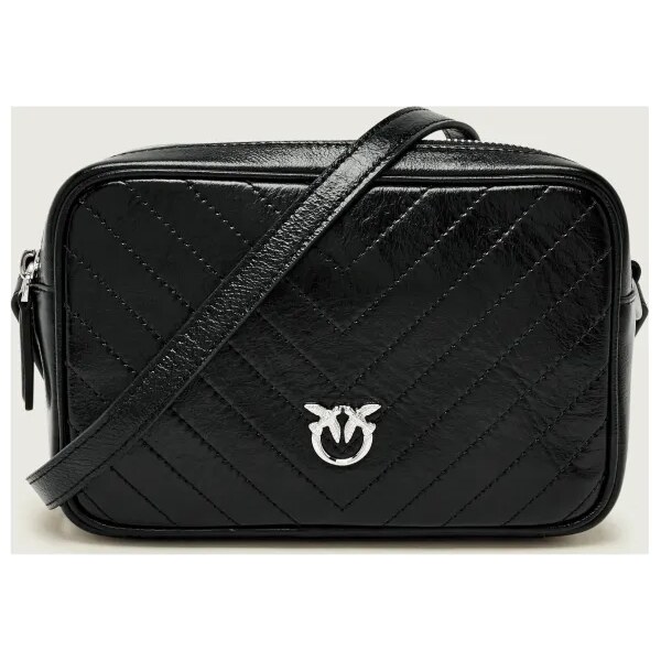Pinko Kožená crossbody kabelka CARRIE 65320313