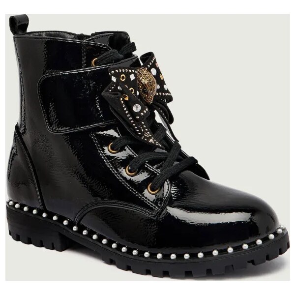 Kurt Geiger Kožené členkové topánky KENSINGTON STRAP BOW 65307611