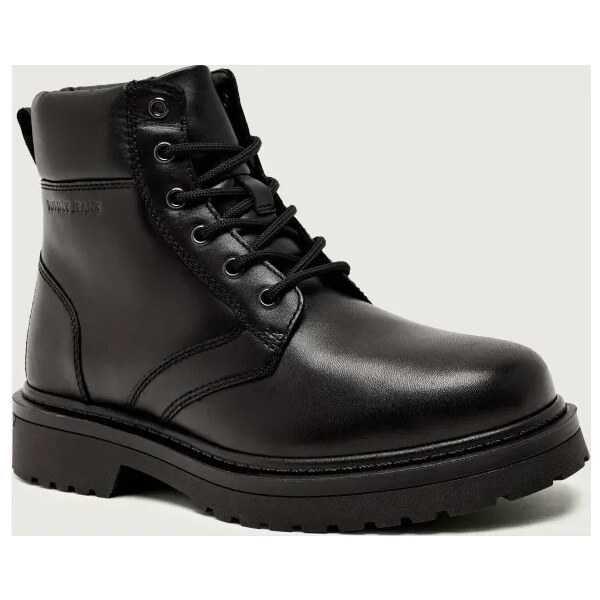 Tommy Jeans Kožené vysoké topánky 65307587