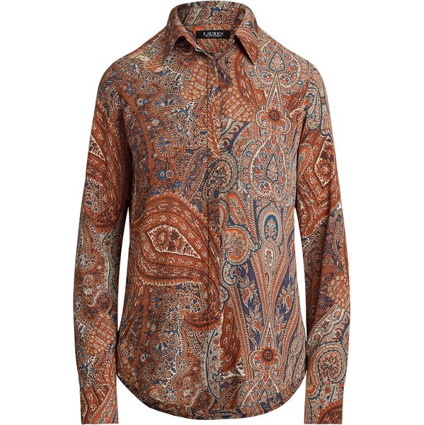 Lauren Ralph Lauren Blúzka KRISTY béžová / modrá / námornícka modrá / 65415347