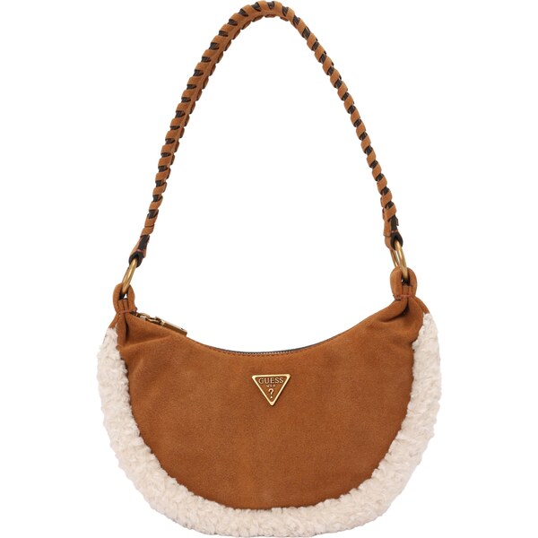 GUESS Kabelka na rameno AMITA HOBO béžová / koňaková 65394943