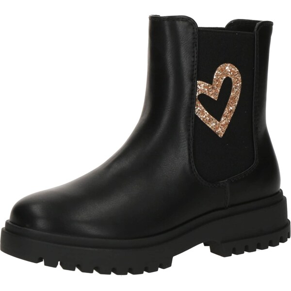 ABOUT YOU Čižmy Sidney zlatá / čierna 65415351