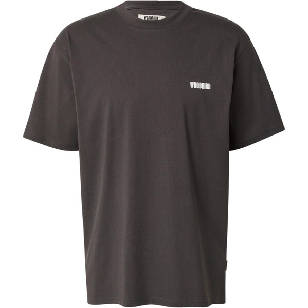 Woodbird Tričko Baine antracitová / biela 65394986