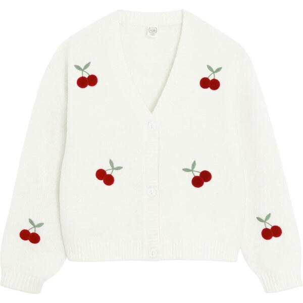 Cool Club Tepláková bunda zelená / čerešňová / biela 65891133