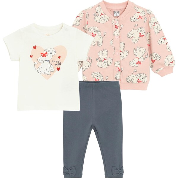 Cool Club Overal béžová / námornícka modrá / ružová / biela 66001707