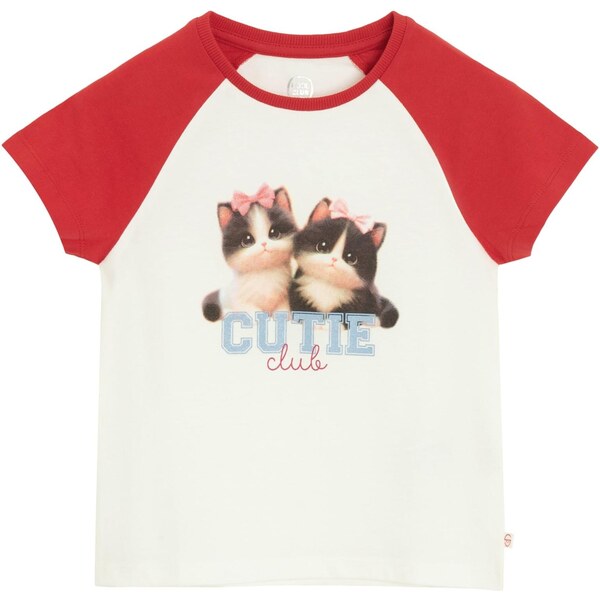 Cool Club Tričko béžová / svetlomodrá / červená / biela 65891258