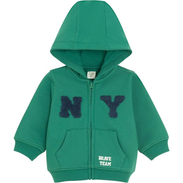 Cool Club Tepláková bunda námornícka modrá / zelená / biela 65663090