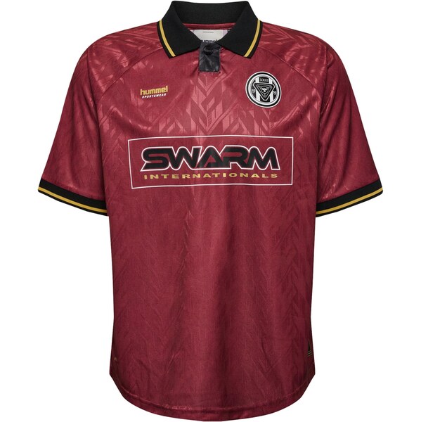 Hummel Dres Bay žltá / burgundská / čierna / biela 65485209