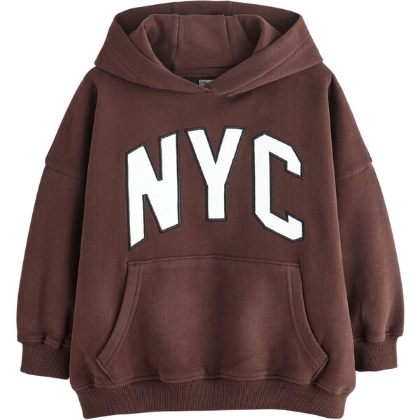 Next Mikina čokoládová / čierna / biela 65882678