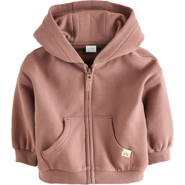Next Tepláková bunda hnedá 65882798