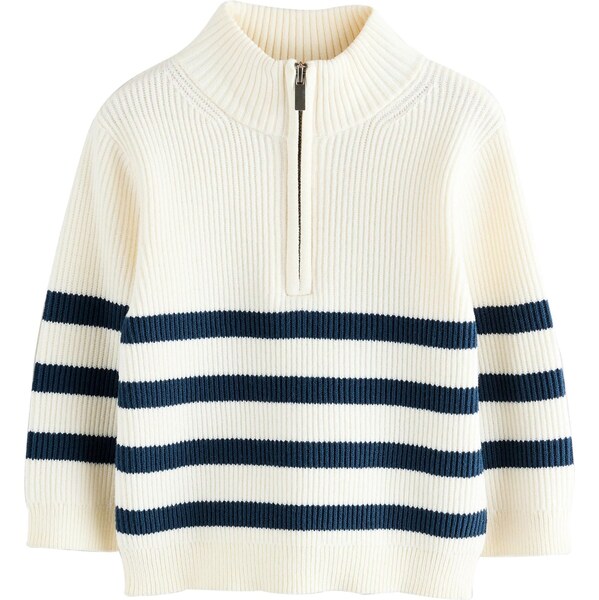 Next Sveter námornícka modrá / biela 65885076