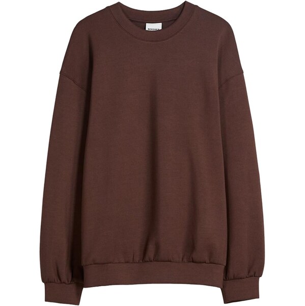 Bershka Mikina čokoládová 65892273