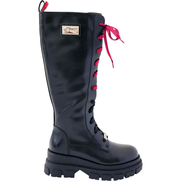 Šnurovacie čižmy Gai Mattiolo Black Bordo 65407959