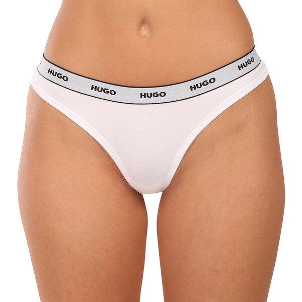 3PACK dámske tangá HUGO biele (50545680 100) 65407966