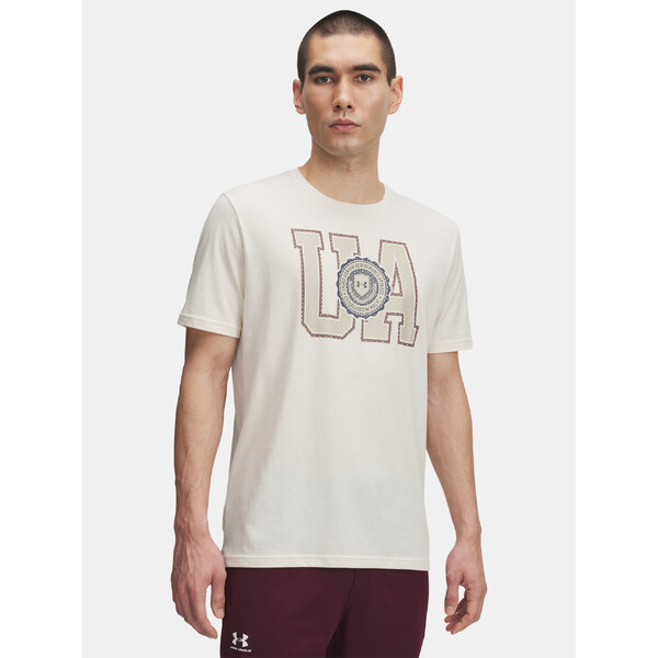 Mens Under Armour UA COLLEGE CREST LOGO SS-BRN - Mens T-Shirt 65459228