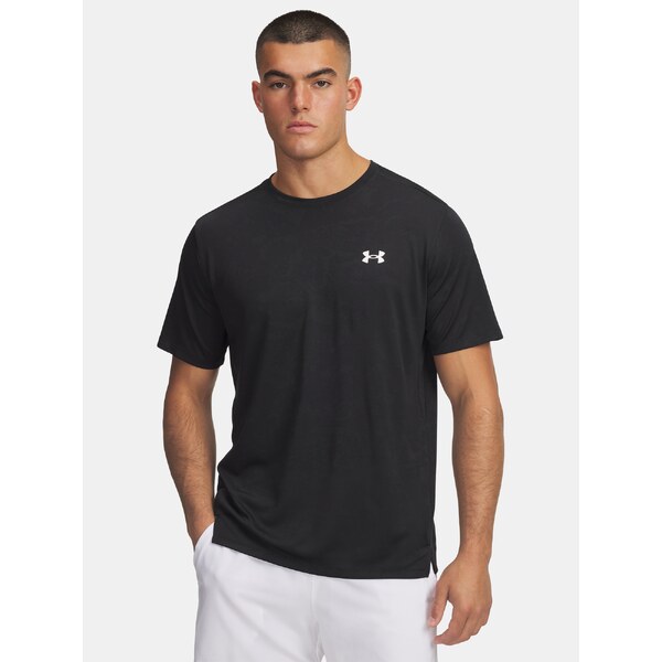 Mens Under Armour UA Tech Vent Jacquard SS-BLK T-Shirt - Mens 65459319