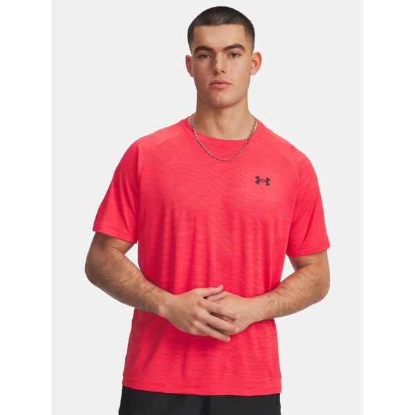 Mens Under Armour UA Tech Textured SS-RED T-Shirt - Mens 67012469