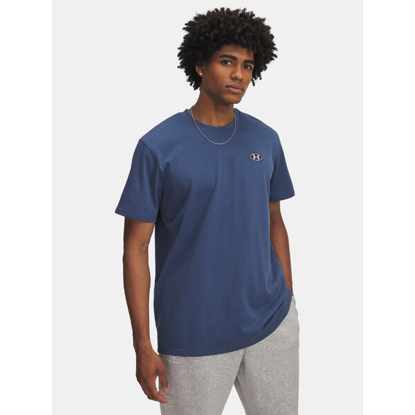 Mens Under Armour UA HW LC PATCH SS-BLU - Mens T-Shirt 65459270