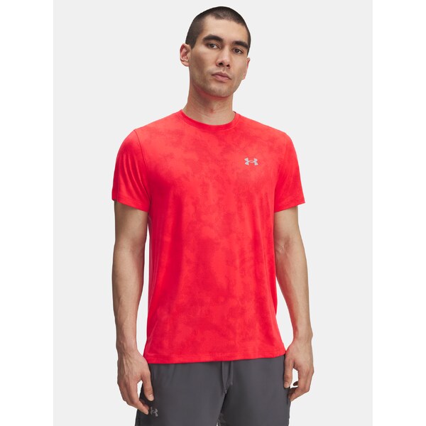 Mens Under Armour UA Launch Camo SS-RED T-Shirt - Mens 65459347