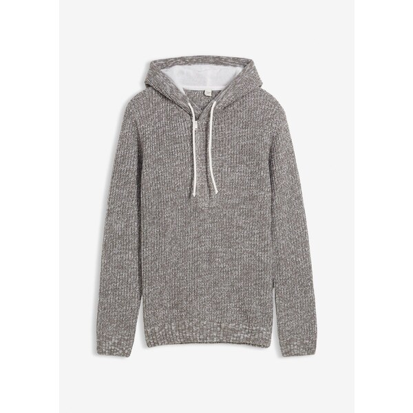 bonprix Pulóver s kapucňou, farba šedá 44791210