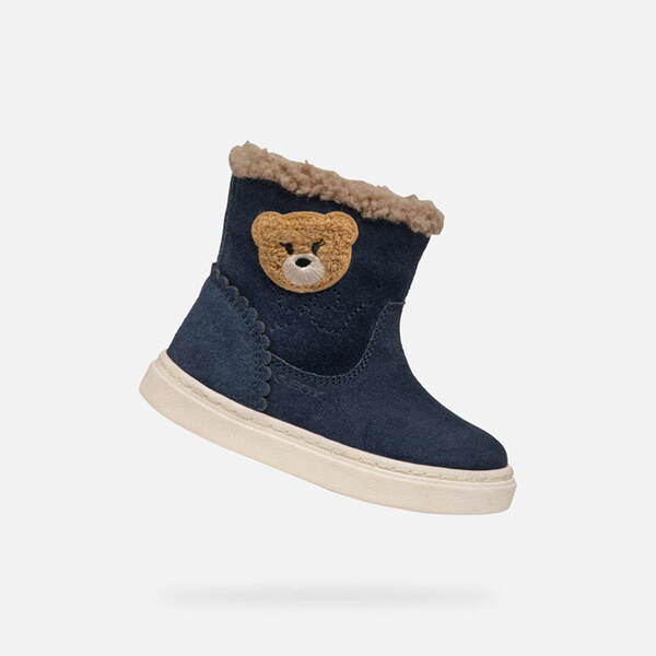 Tmavomodré dievčenské zimné topánky Geox Nashik 65410453