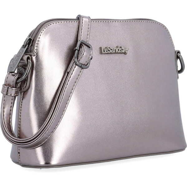 Kabelka zo syntetickej kože crossbody Le Sands sivá 4378 TI 65411234