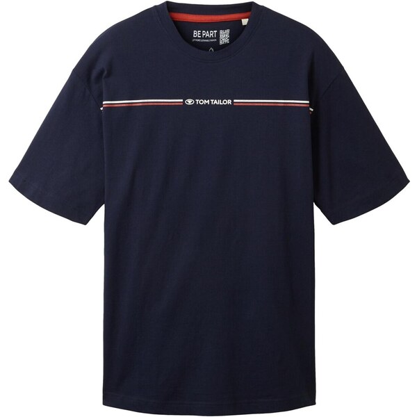 TOM TAILOR Tričko námornícka modrá / červená / biela 44101892