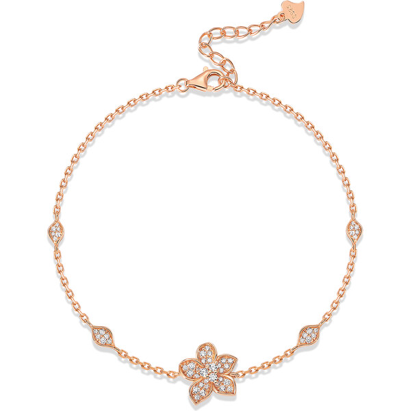 Olivie Strieborný náramok BARBORKY ROSE 9870 65453591