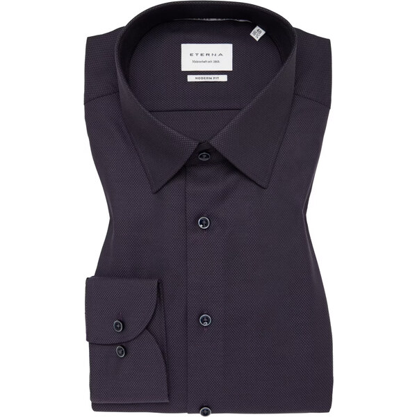 ETERNA Slim fit fialová košeľa s jemnou štruktúrou Non Iron 65412160