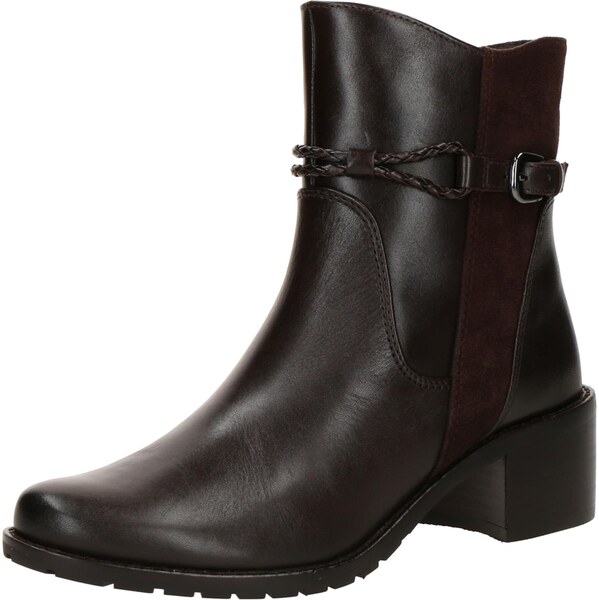 CAPRICE Členkové čižmy tmavohnedá 65707607