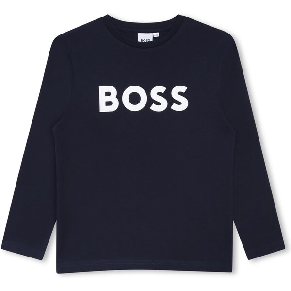 BOSS Tričko tmavomodrá / biela 65415524