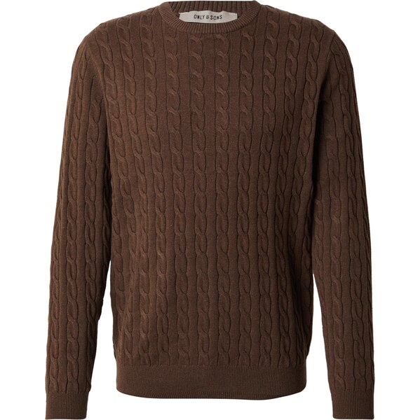 Only & Sons Sveter LOUI čokoládová 65861854