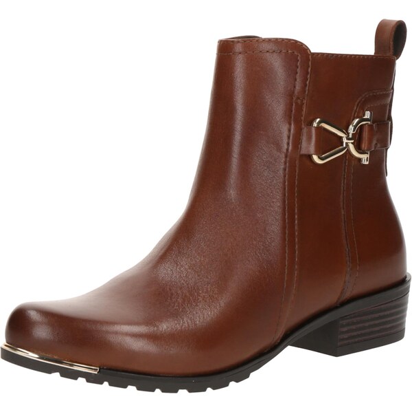 CAPRICE Členkové čižmy koňaková 65708040