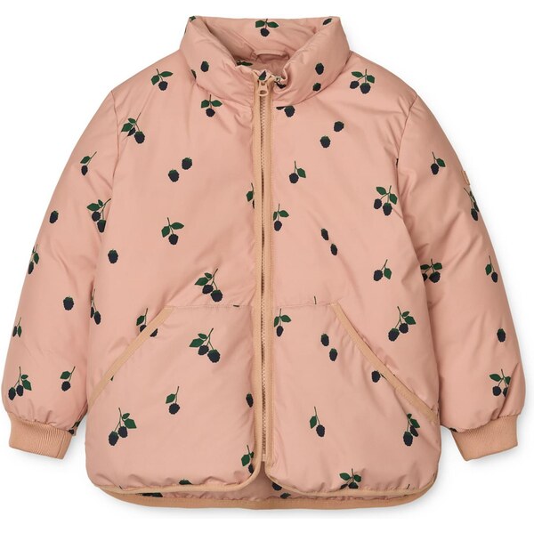 Liewood Prechodná bunda Brantley tmavozelená / ružová / čierna 65436435