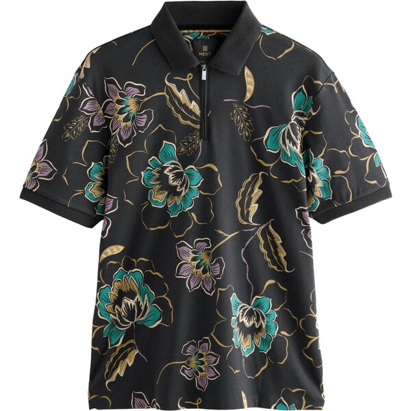 Next Tričko svetlohnedá / smaragdová / fialová / čierna 65494125