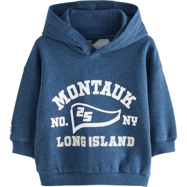 Next Mikina námornícka modrá / biela 65889149